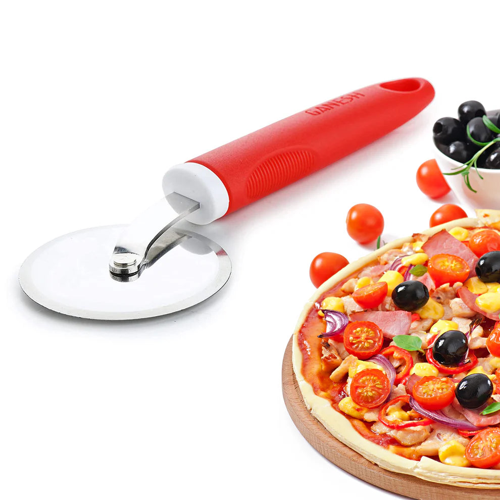 Ganesh Pizza  Pastry Cutter Wheel Pizza Cutter (Stainless Steel)