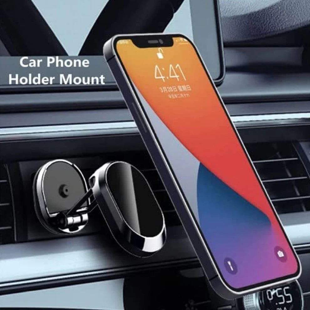 360 Degree Rotating Magnetic Car Phone Holder (Pack Of 1)