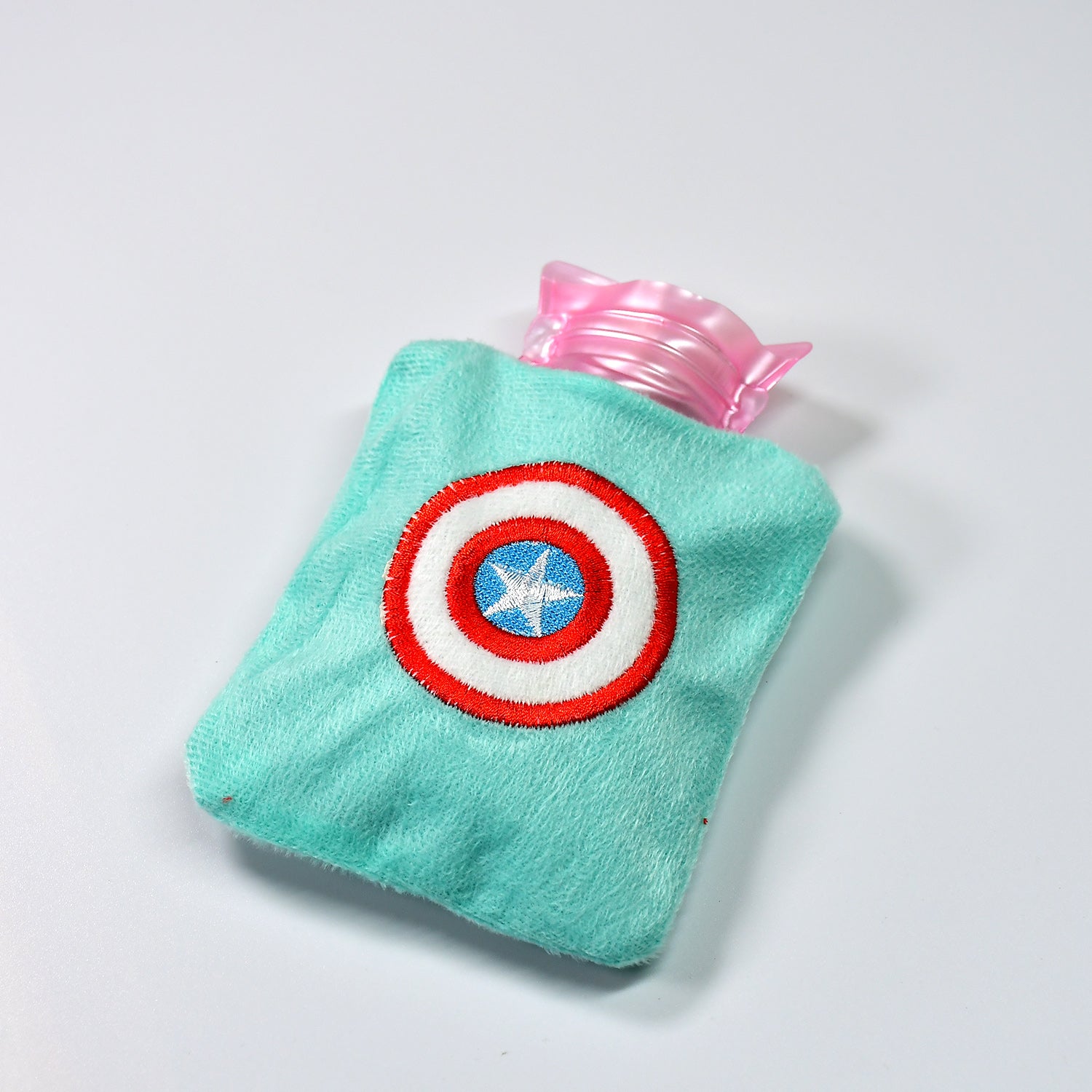 Captain Americas Shield Small Hot Water Bag With Cover For Pain Relief