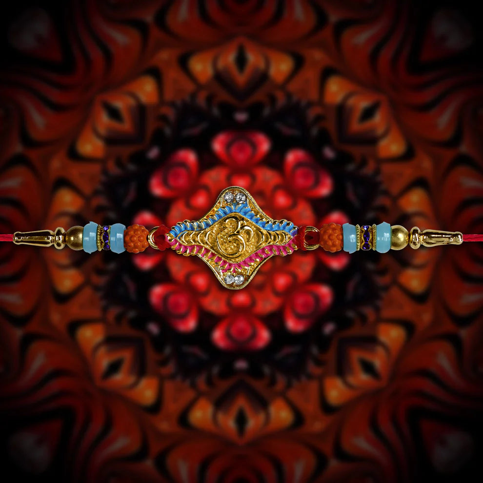 Traditional OM design Rakhi