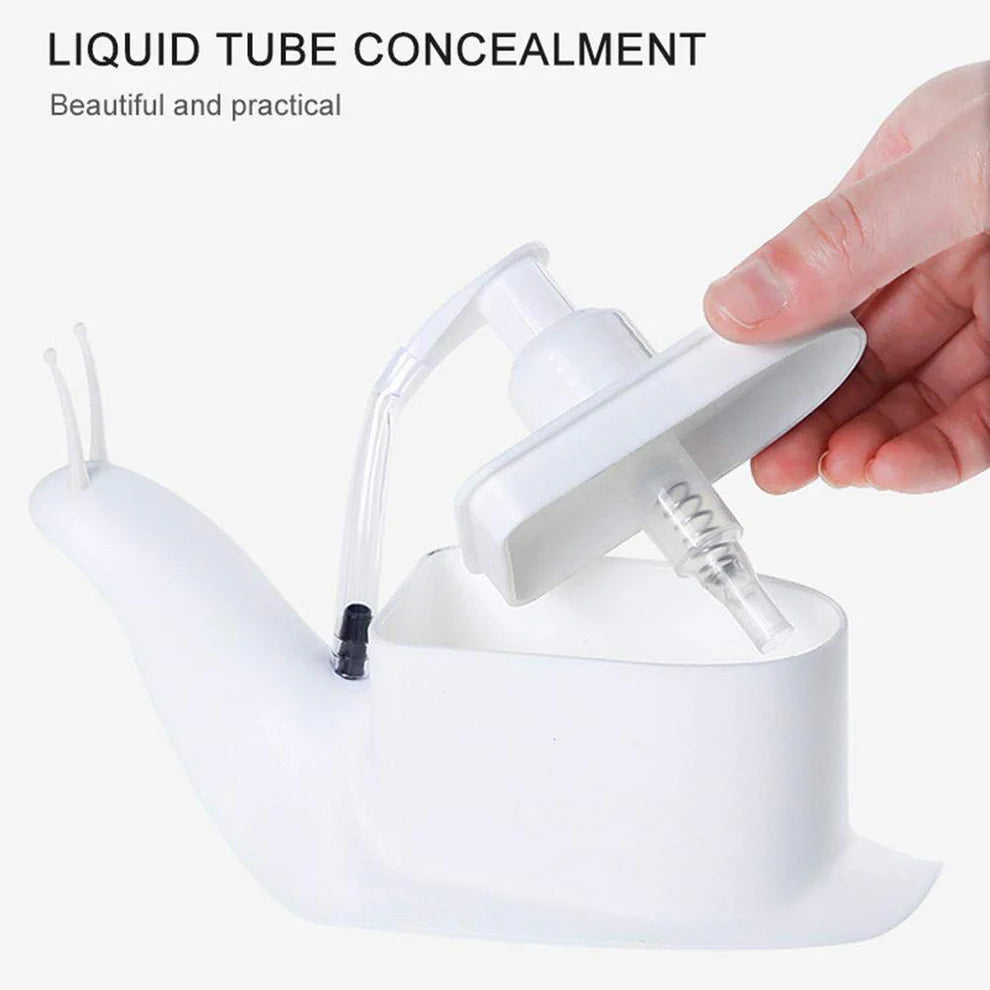 Portable Snail Shape Liquid Soap Dispenser