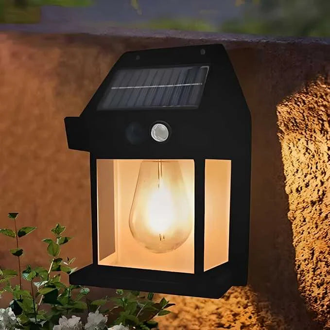 Solar Wall Lights Lamp Outdoor Wireless Dusk To Dawn Porch Light (1 Pc )
