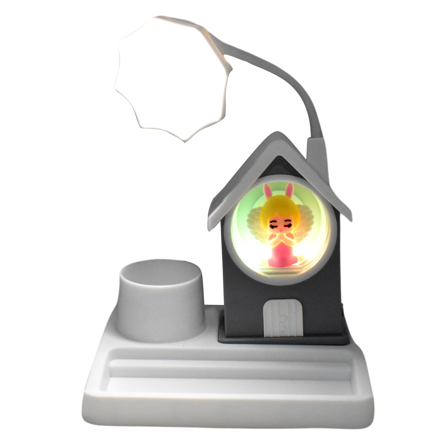 Cute Lovely Cartoon Home Design With Plastic Base Led Desk (1 Pc)
