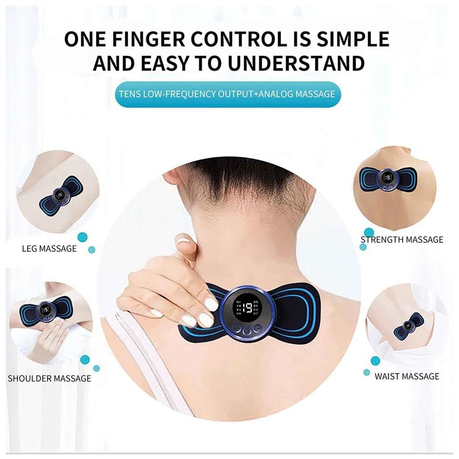 Portable Usb Neck Massager Electric Neck Massager With Cable