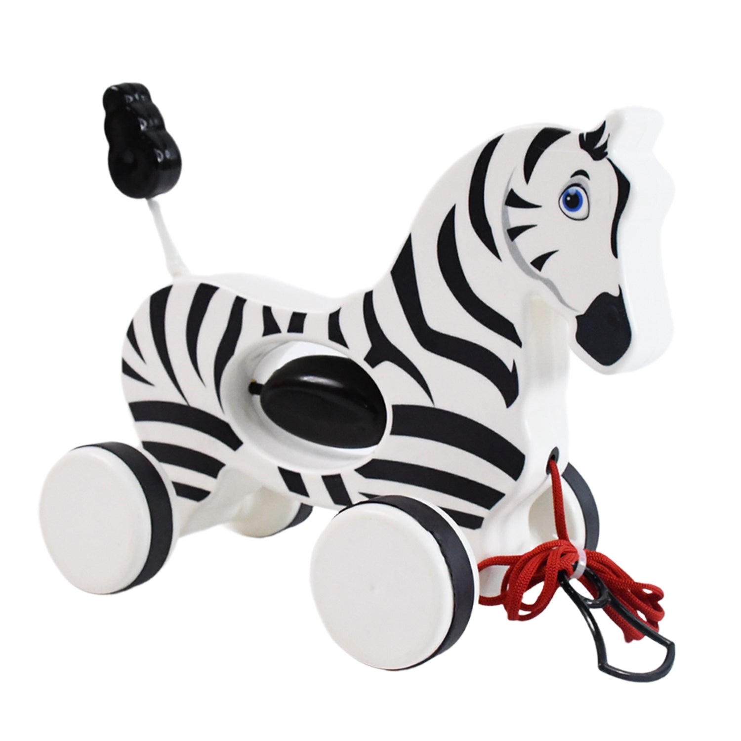Zebra Pull Along Toy Baby Early Walking Toy