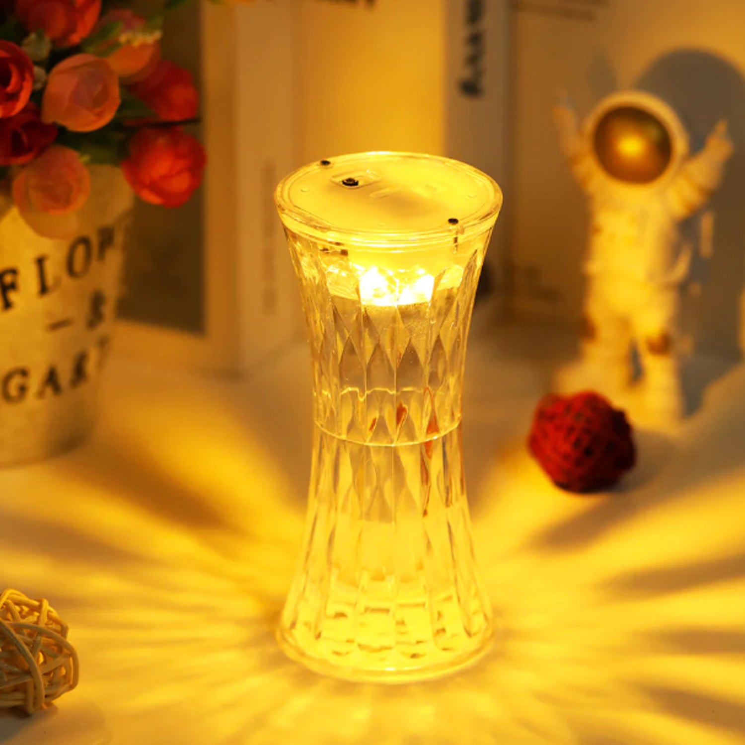 Crystal Lamp Universal Night Light Lamp (1 Pc)