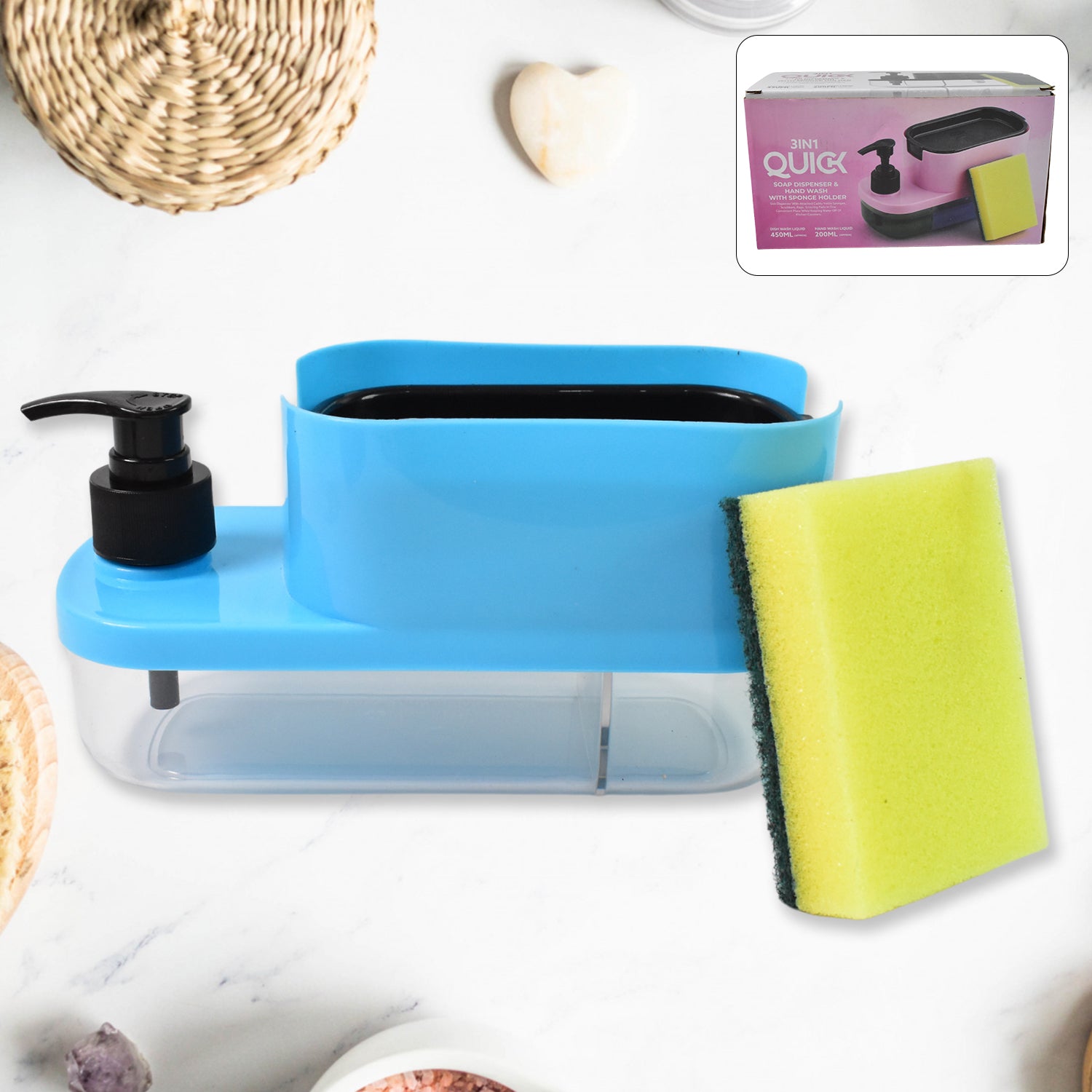 3 In 1 Dishwashing And Handwash Liquid Soap Dispenser
