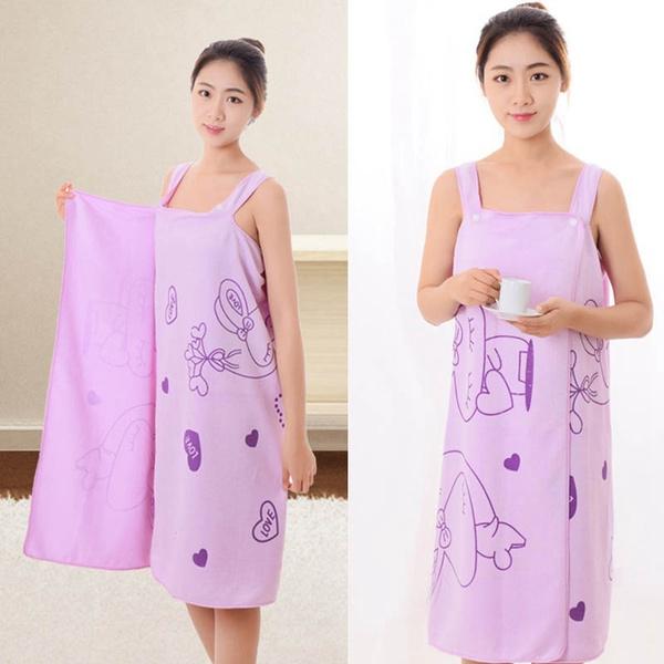 Soft Cotton Bathrobe For Girls Women