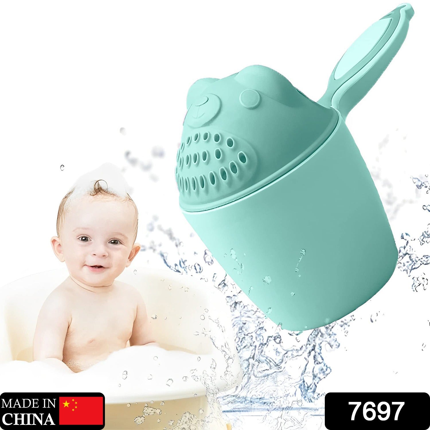 Baby Shampoo Shower Cup Safe Soft Bathing Water