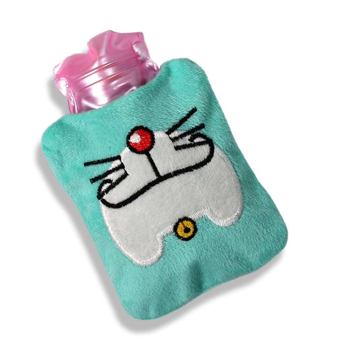 Doremon Cartoon Small Hot Water Bag With Cover For Pain Relief