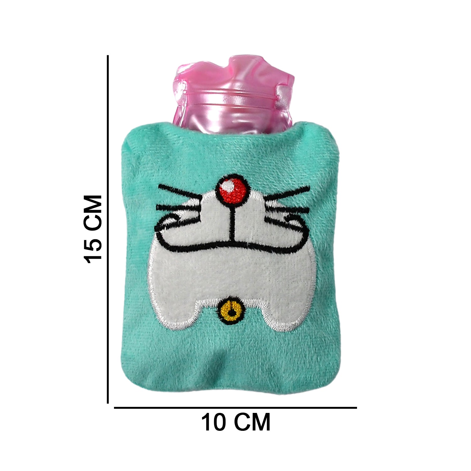Doremon Cartoon Small Hot Water Bag With Cover For Pain Relief