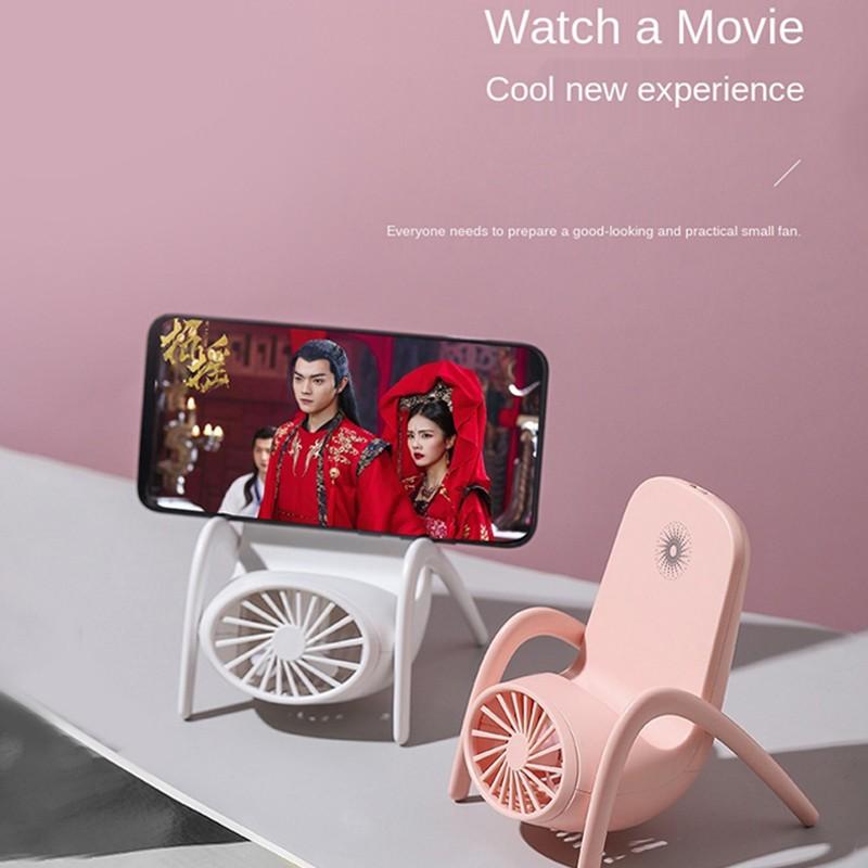 Portable Mobile Phone Holder Fan (Battery Not Include)