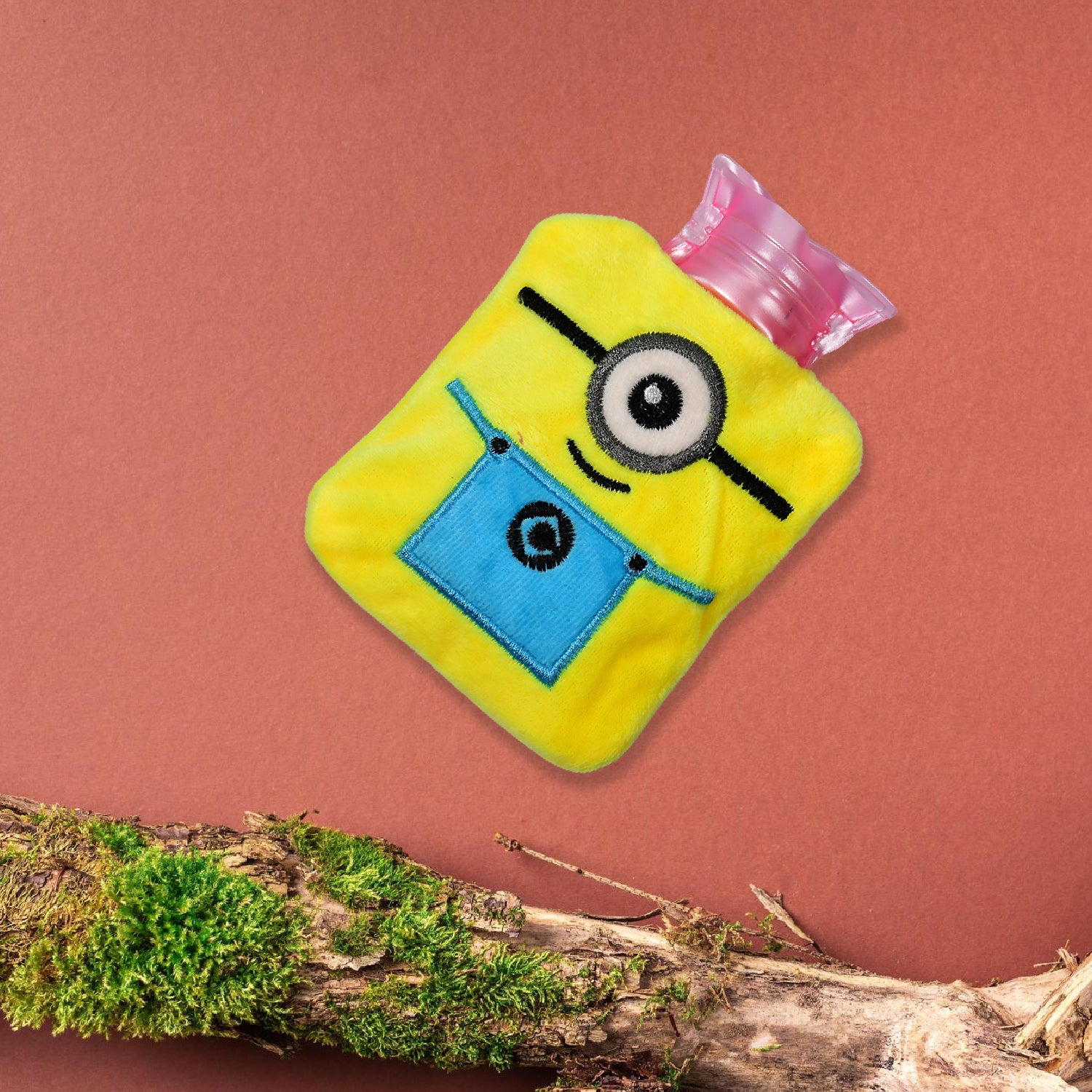 Minions Small Hot Water Bag With Cover For Pain Relief