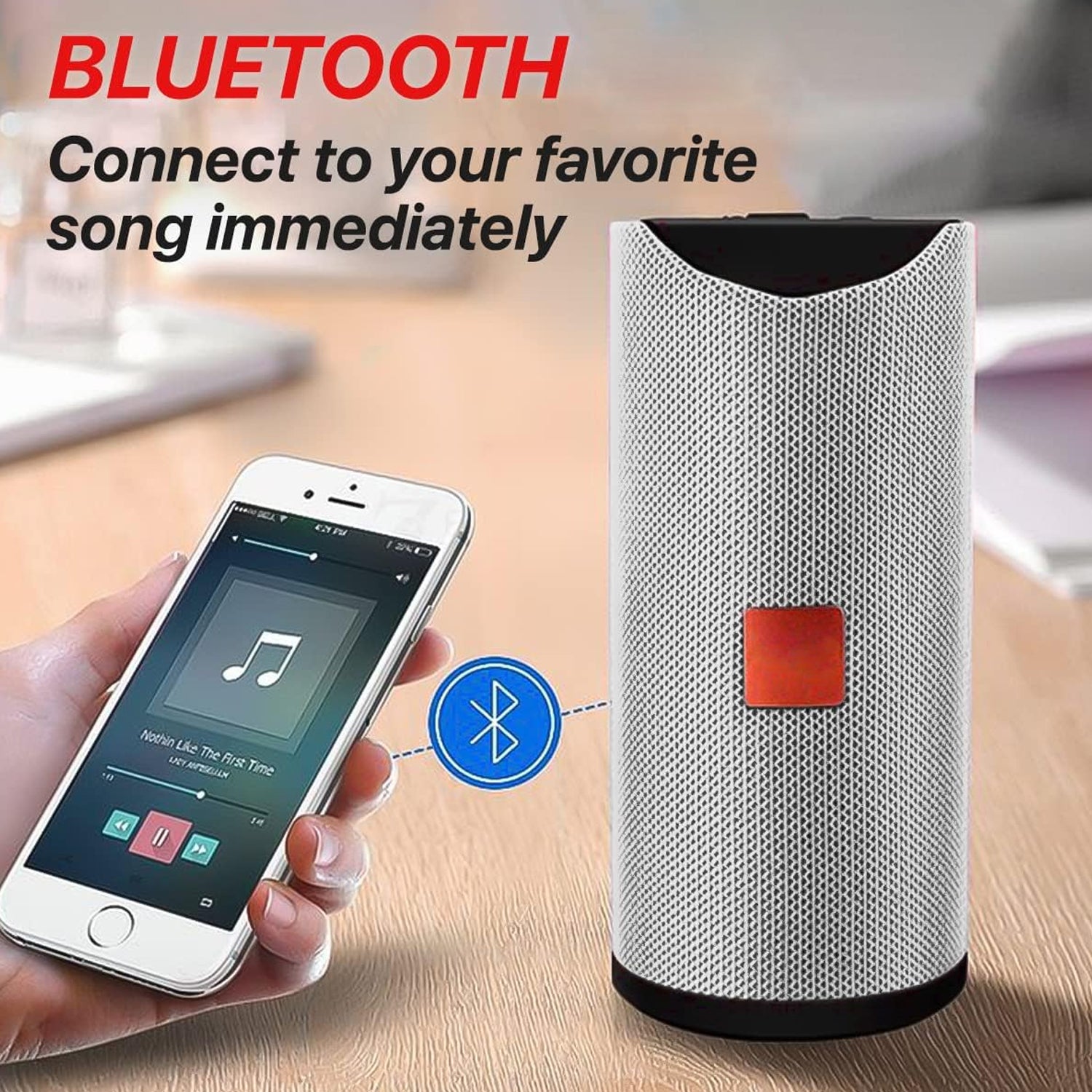 Portable rechargeable Waterproof Splashproof Wireless High Sound Bluetooth Speaker