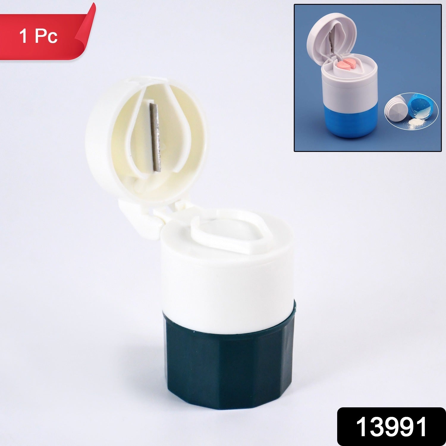 Pill Crusher And Grinder 4 In 1 Pill Crusher