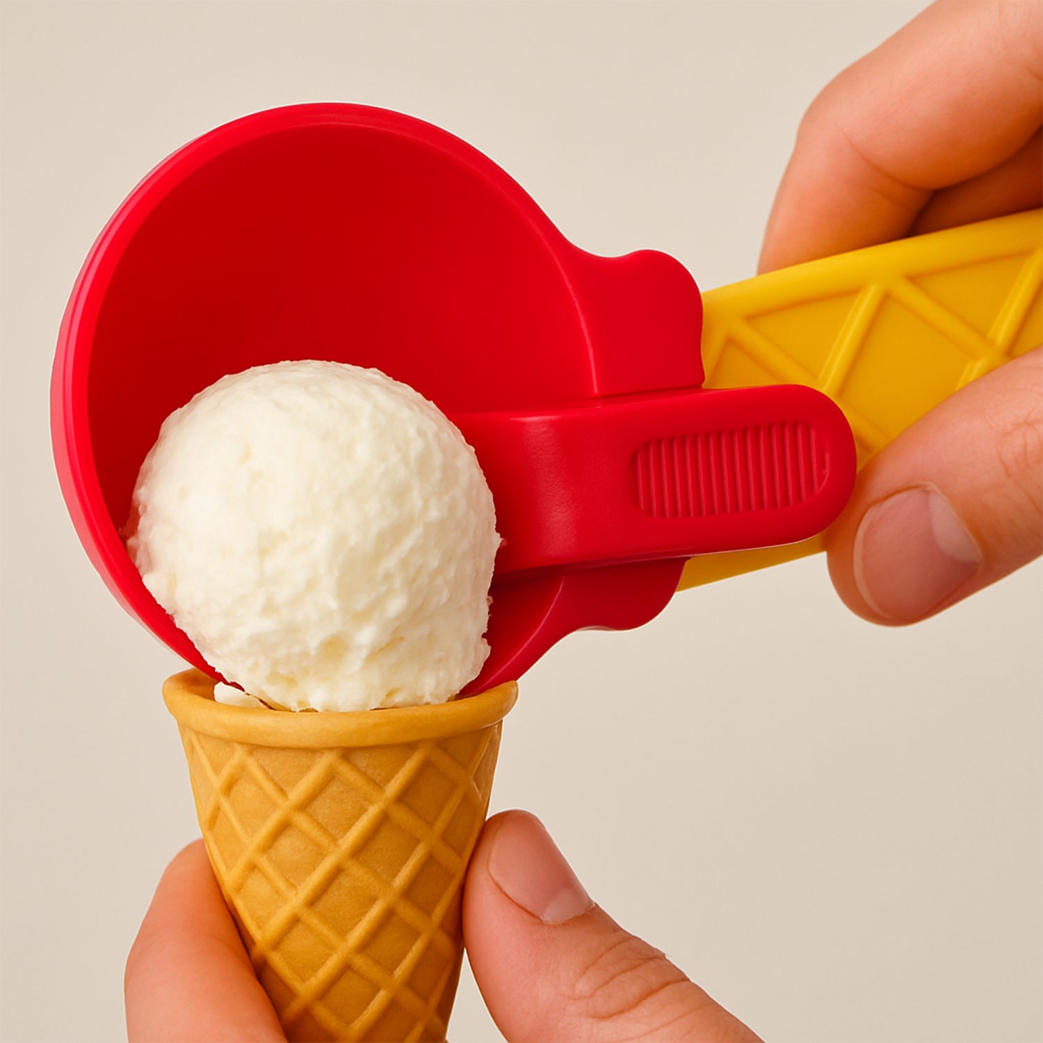 1-piece Plastic Ice Cream Watermelon Scooper With Trigger Dipper