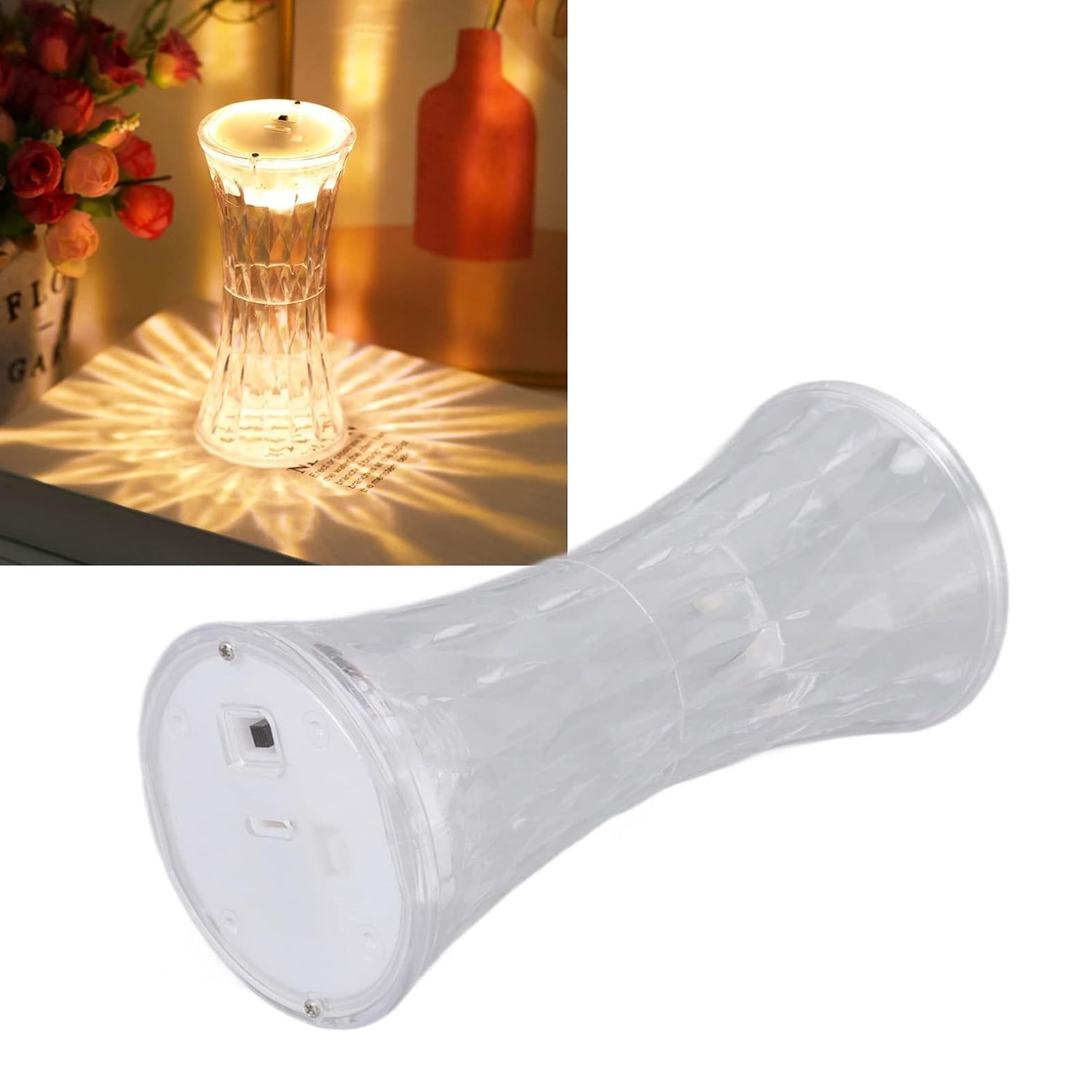 Crystal Lamp Universal Night Light Lamp (1 Pc)