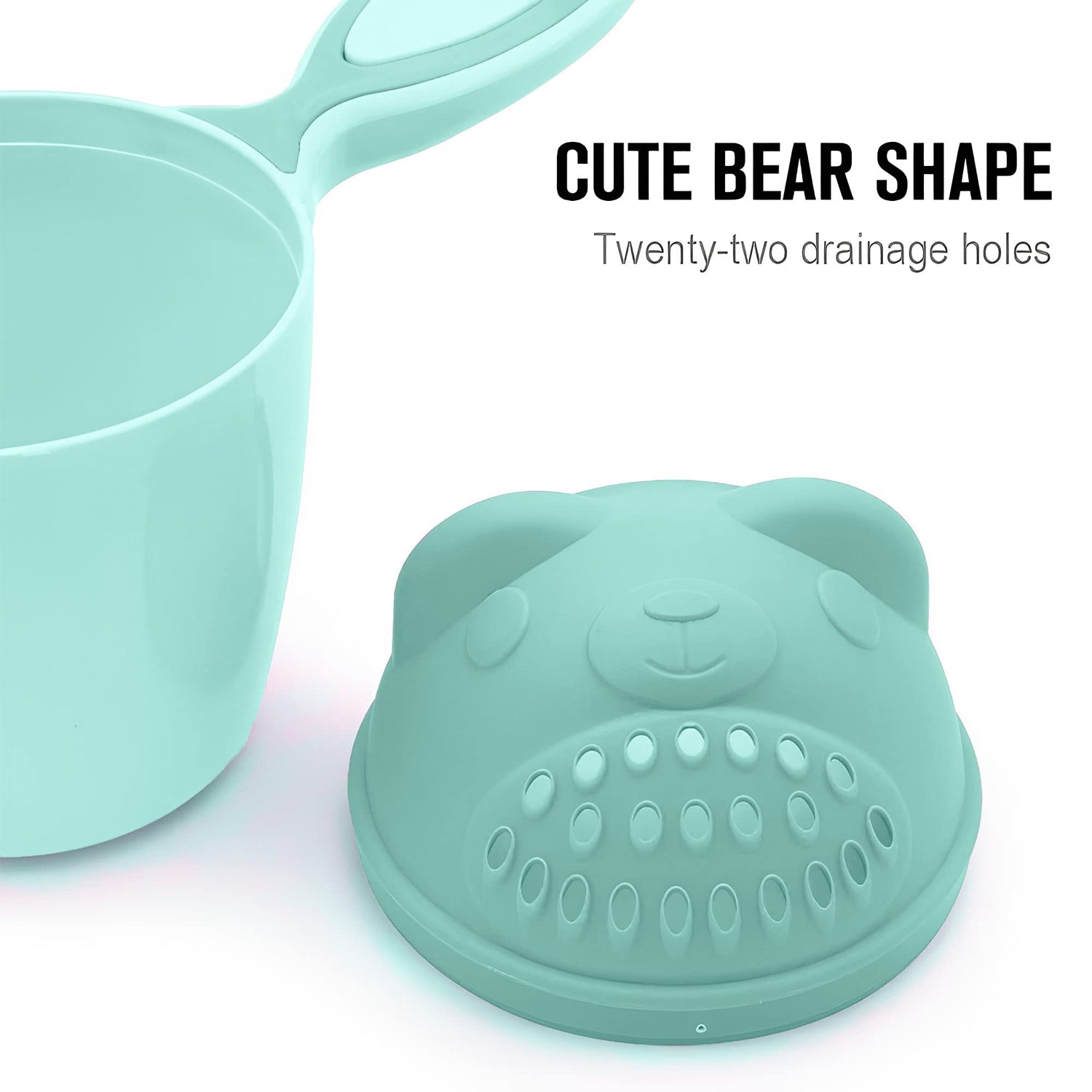 Baby Shampoo Shower Cup Safe Soft Bathing Water