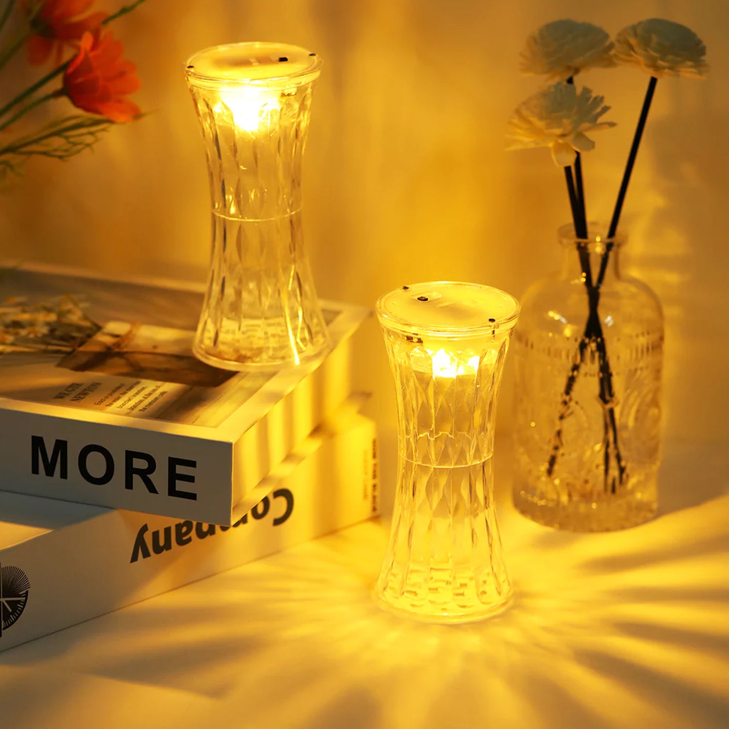 Crystal Lamp Universal Night Light Lamp (1 Pc)