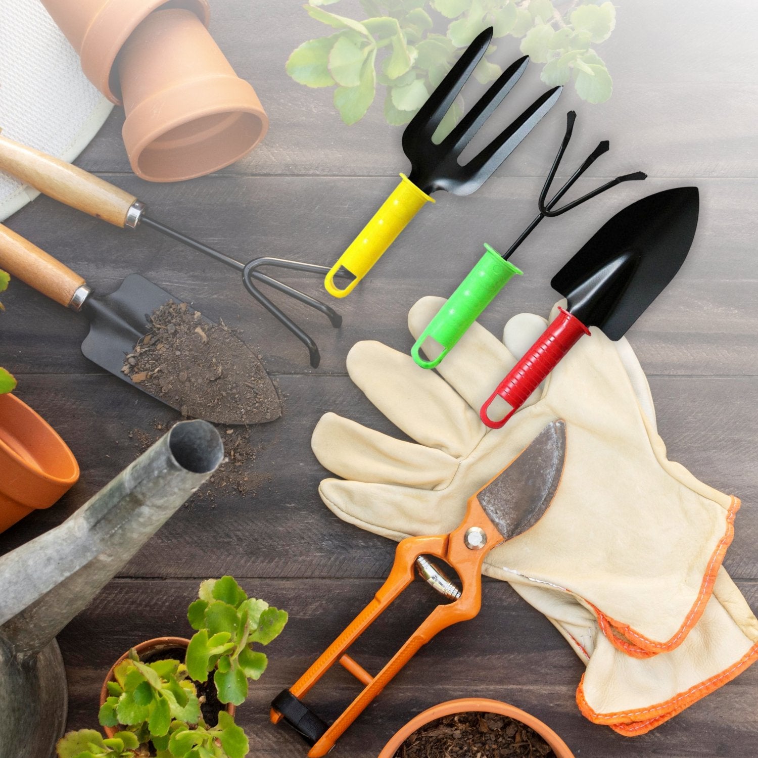 Colorfull Garden Tool Set Set Of 3pc